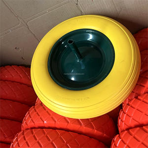 Haute qualité 14 pouces polyuréthane Pu mousse rempli plat <span class=keywords><strong>roues</strong></span> libres 350-8 roue <span class=keywords><strong>brouette</strong></span> pneu 3.50-8 pour main camion <span class=keywords><strong>brouette</strong></span> - Product Image 5