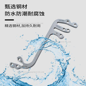 Plaque de guidage manuelle pour implants dentaires, type S et L, en acier, pour le positionnement oral, avec règle de mesure d'angle et de largeur de perçage - Product Image 3