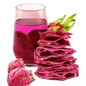 Dried Dragon Fruit Slices Super food Soft and Chewy with Crunchy Seeds