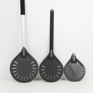 Peel de torneado de <span class=keywords><strong>Pizza</strong></span> de Metal, herramienta profesional de <span class=keywords><strong>Pizza</strong></span> larga y redonda, mango extraíble ajustable de aluminio - Product Image 6