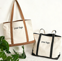 Sac fourre-tout en toile personnalisé avec logo, grande capacité, épais, réutilisable, poignée renforcée, poignée solide, couleur personnalisée