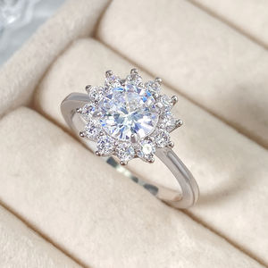 Bagues colorées pour femmes en laiton, tendance, avec zircon, pour fiançailles, mariage, fête, cadeau, plaqué or 18 carats et rhodium - Product Image 5