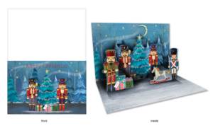 กระดาษการ์ดของขวัญคริสต์มาสกระดาษเคลือบ3D ป๊อปอัปดีไซน์พิมพ์ลายเป็นมิตรกับสิ่งแวดล้อมทันสมัย - Product Image 6