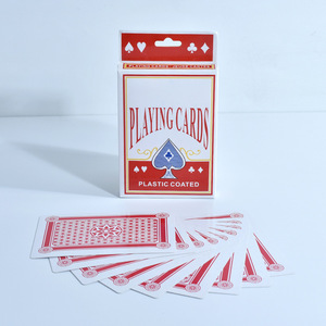 Cartes à jouer 57x87mm, coins arrondis, revêtement plastique, pour jeux de cartes et fêtes - Product Image 1