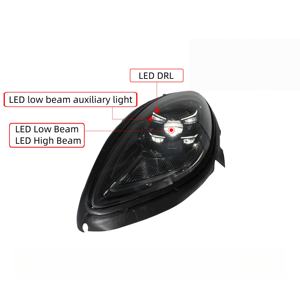 Para <span class=keywords><strong>Porsche</strong></span> <span class=keywords><strong>Macan</strong></span> 2014-2017 faros LED Matrix estilo láser <span class=keywords><strong>azul</strong></span> Metal verde blanco 70W 4000Lm 6000K Plug Play 2021 actualización - Product Image 4