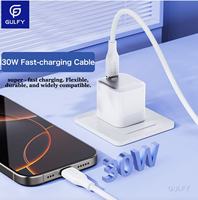 GULFY pabrik harga grosir Logo kustom fleksibel kualitas makanan Usb Tipe C 3A pengisian cepat kabel Data GC-138L