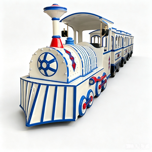 Tren Turístico Eléctrico Sin Rieles, Vagón Espacioso con Múltiples Asientos y Simulación de Vapor para Operaciones Comerciales en Zonas Turísticas - Product Image 6