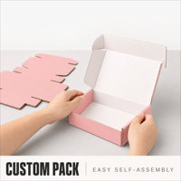 Rosa Verpackungsbox Kundenspezifisch Bedruckte Kartons für Kosmetik Parfüm Versand Großhandel Lieferant Fabrik Logo-Design