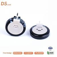 Supercapacitor 5.5V 1.5F Tipe Koin dengan Kabel EDLC 19x23x4.5mm Kepadatan Daya Tinggi Aman dan Handal untuk Meteran Pintar Grosir