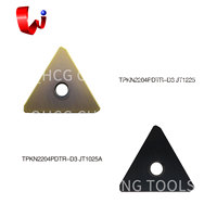 Plaquettes en carbure JXTC TPKN TPKN 2204PDTR JT4025 pour tournage CNC, outils de coupe pour acier et acier inoxydable