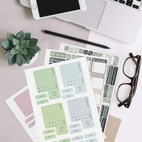 Autocollants de calendrier personnalisés, 2020 stickers, rappel pour journal, agenda, classeur hebdomadaire et hebdomadaire