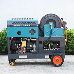 AMJET 300bar pembersih saluran pembuangan tekanan tinggi Jet 2 silinder 8GPM pembersih pipa saluran pembuangan 3/8 80m selang pembersih saluran air Jet - Product Image 2