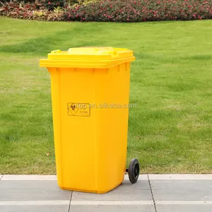 Alta Qualidade Verde/Azul/Vermelho/Amarelo 120/240L Ao Ar Livre Reciclagem de Plástico Retangular Lixo Bin para Venda