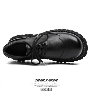 รองเท้าหนังแท้ผู้ชายดาร์บี้นิ้วหัวมนสำหรับนักธุรกิจลำลองระบายอากาศได้ดีมีความยืดหยุ่นดีไซน์คลาสสิกทันสมัยทนทานต่อการฉีกขาด - Product Image 5