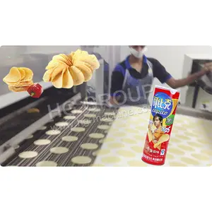Machine de fabrication de chips de pommes de terre à grande vitesse avec système d'alimentation automatique Ligne de traitement automatique des chips de pommes de terre chips