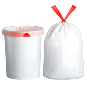 Conveniente sacchetto di plastica con logo stampato personalizzato cucina soggiorno bagno sacco della spazzatura, 45*50cm,per peso 4.4g - Product Image 2