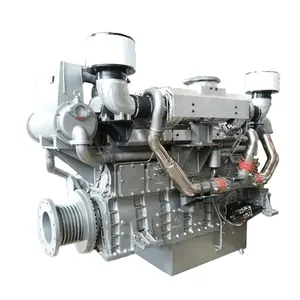 Motor de navio de carga diesel marinho resfriado à água, motor do navio de carga do motor da placa