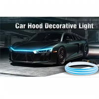 Barra de Luz LED Dinámica Universal de 12V para Capó de Coche, Luz Decorativa para Capó de Motor, Barra de Luz Diurna para Automóvil