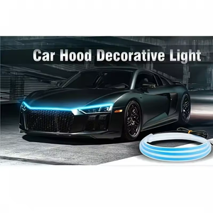 ไฟ LED แถบส่องสว่างฝากระโปรงรถยนต์ 12V แบบไดนามิก สแกนได้ ใช้ได้กับรถยนต์ทั่วไป ไฟ DRL สำหรับตกแต่งฝากระโปรงหน้า ไฟเดย์ไลท์สำหรับรถยนต์ - Product Image 2