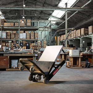Plataforma de escalada de <span class=keywords><strong>escaleras</strong></span> eléctrica industrial Carro de carro de acero inoxidable de cuatro ruedas para muebles pesados Electrodomésticos <span class=keywords><strong>Carretilla</strong></span> - Product Image 3