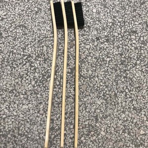 Yi Kailing Car Wash <b>Brush</b> Long Bamboo Handle Pig Bristle <b>Wheel</b> <b>Brush</b> Multi Functional Cleaning Tool - Product Image 4
