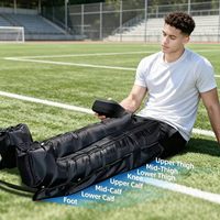 Appareil de massage des jambes à 6 chambres à air, compression d'air, récupération sportive, physiothérapie, drainage lymphatique, bottes