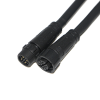 Conector Redondo de Nylon M16 de 4 Pines con Bloqueo de Rosca, Macho y Hembra, Impermeable IP67 para Equipos Eléctricos de Exterior