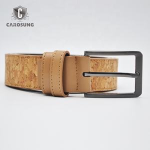 Moda Venda Quente Novas Chegadas 35MM Ecológico Marrom/Camelo Cortiça Cinto De Couro Genuíno - Product Image 5