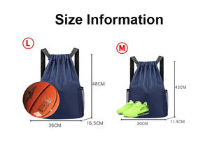 Sac à dos à cordon de serrage de haute qualité, pliable, imperméable, pour le basketball, sac de sport, sac à cordon de serrage décontracté pour l'extérieur - Product Image 6