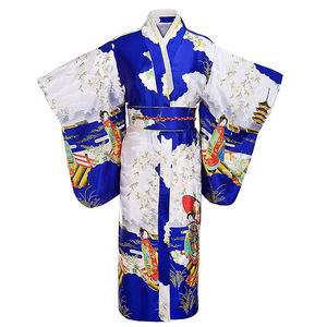 Samwestart Japanse Traditionele Jonge Dame Yukata Kimono Badjas Jurk Vintage Performance Kleding Print Jurk - Product Image 2