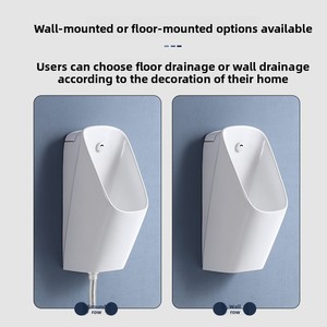 Orinatoio Verticale in Ceramica per Uomo, Moderno e Minimalista, con Sensore Automatico, Montaggio a Parete - Product Image 3