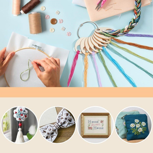 Venta al por Mayor de 10/30/50 Piezas de Bobinas de Madera <span class=keywords><strong>para</strong></span> Hilos de Bordar, Organizador de Hilos <span class=keywords><strong>para</strong></span> Punto de Cruz, Accesorios de Costura Cortados con Láser <span class=keywords><strong>para</strong></span> Manualidades - Product Image 1
