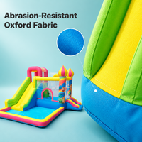 Château gonflable Noco Kids en tissu Oxford avec toboggan et piscine à balles, couleurs personnalisées, portable, pour usage domestique intérieur