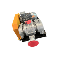 Souffleur industriel pneumatique à trois lobes haute pression pour équipement de transport, double réservoir d'huile, pales en fonte, électrique AC, OEM