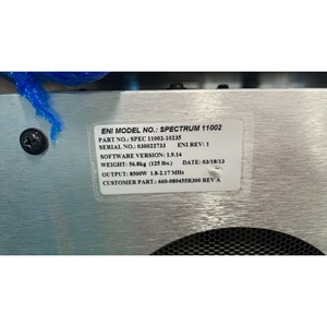 Fuente de Alimentación RF MKS 11002 8.5kW, Soporte para Mantenimiento de Equipos de Control Industrial - Product Image 3