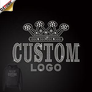 โลโก้แบบกำหนดเอง ติดด้วยความร้อน แบบหัวตะปู คริสตัล สำหรับเสื้อแจ็คเก็ต เสื้อเชิ้ต และชุดเต้น - Product Image 2