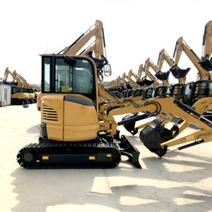 Mini-excavatrice sur chenilles de 3 tonnes de marque supérieure, neuve, modèle XE27U, avec cabine climatisée, moteur haute performance et PLC. - Product Image 4