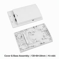 Caja de Conexión de Fibra Óptica para Montaje en Pared Interior IP45, 2 Núcleos, Terminal de Acceso de Fibra Óptica Pequeño SC/LC, Caja de Distribución de Fibra Óptica ATB, PC+ABS