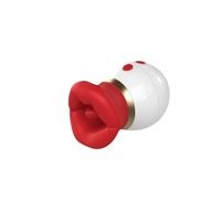 Vibrateur lingual portable pour femmes, vibration par léchage et succion, étanche et rechargeable