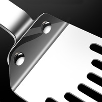 Accessoires de cuisine Gadgets pour la maison et la cuisine Spatule à poisson en acier inoxydable pour la friture de viande et de bifteck Spatule fendue/tourneur