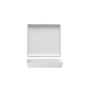 Plato Cuadrado Bonna 9 × 9 cm Porcelana Blanca M1934 - Product Image 1