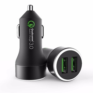 Verbraucher Mobilen Zubehör <span class=keywords><strong>2</strong></span> Ports QC <span class=keywords><strong>3</strong></span>,0 Auto Ladegerät Dual USB Auto Ladegerät - Product Image 1