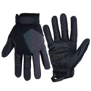 Anpassbare Leder griff handschuhe Atmungsaktive, bequeme Reit handschuhe Verstellbare Handgelenks manschette für den täglichen Gebrauch mit Motorrad - Product Image 1