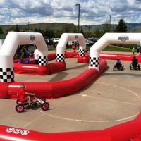 Quad gonflable professionnel personnalisé/Didi Car/Go Karts Track piste de course gonflable stimulante