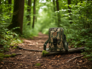 Borsa per Telefono Mimetica da Uomo in Nylon con Chiusura a Cerniera e Tracolla Staccabile per Uso Esterno - Product Image 2