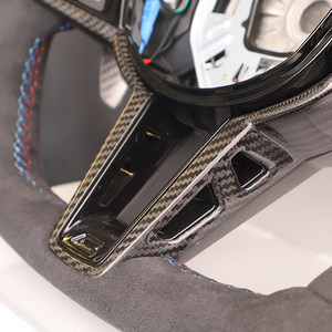 Volante <span class=keywords><strong>Deportivo</strong></span> M de Cuero Nappa Premium para <span class=keywords><strong>BMW</strong></span> F01 F10 F11 F12 F25 F26 X5 X6, Accesorio Interior de Rendimiento Mejorado - Product Image 6
