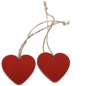 Valentine's Day Heart-shaped Boxwood Modern Simple Design Heart Hanging Decoration Miniature Decorative Pendant - Product Image 2