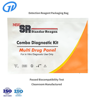Sachet d'emballage pour bandelettes de test IVD, pochette composite 3 couches thermoscellable, étanche à l'humidité, anti-contamination, ISO13485, salle blanche, faible teneur en COV, OEM