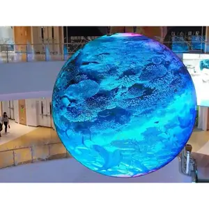 室内P2.5 P3 P4 P5全彩球形发光二极管显示屏Smd 360度博物馆球发光二极管电视墙
