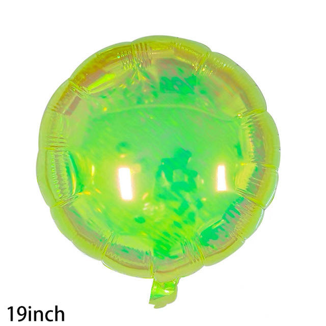 ลูกบอลสีเขียว19นิ้วสีสันสดใส